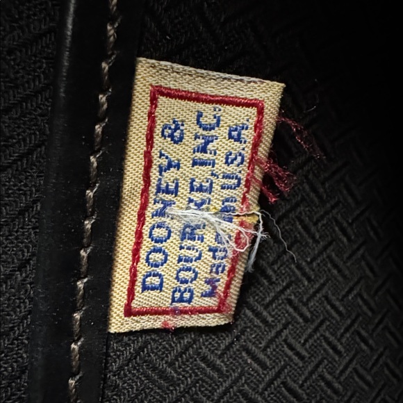 Dooney & Bourke Black Leather Trim Unisex Messenger Bag - Picture 9 of 10